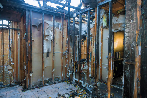 Professional Fire Damage Removal technician working in Hampton, AR